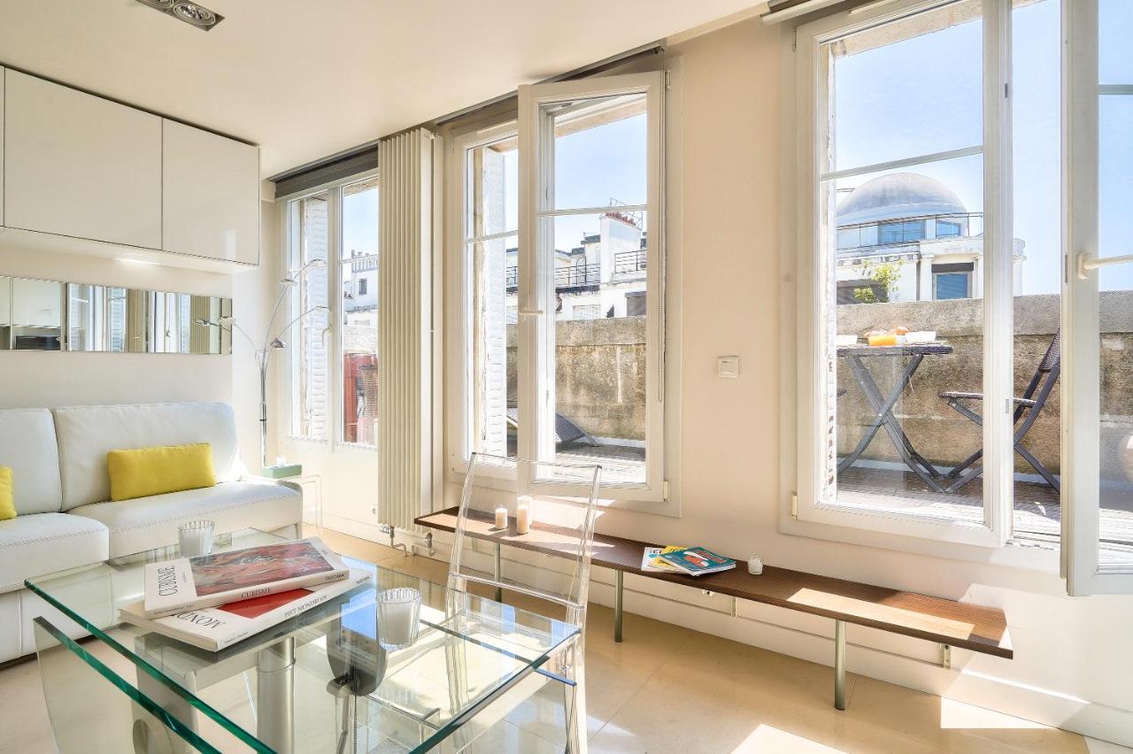 Designed Studio With Ac-Terrasse Vue Tour Eiffel Paris Exterior foto