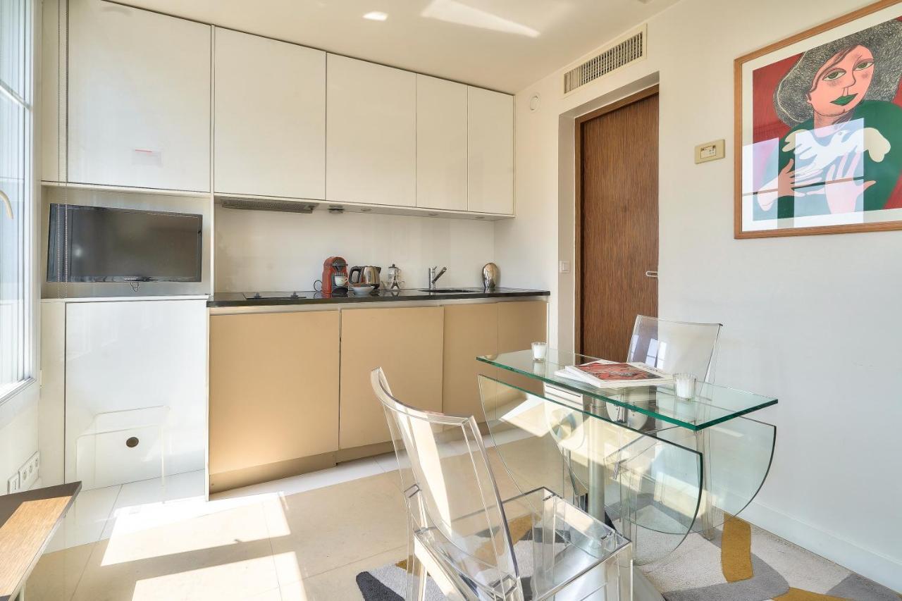 Designed Studio With Ac-Terrasse Vue Tour Eiffel Paris Exterior foto