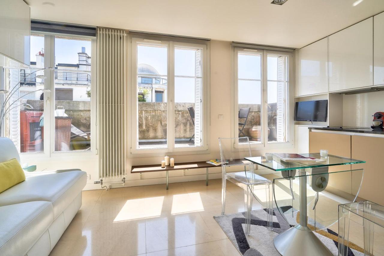 Designed Studio With Ac-Terrasse Vue Tour Eiffel Paris Exterior foto