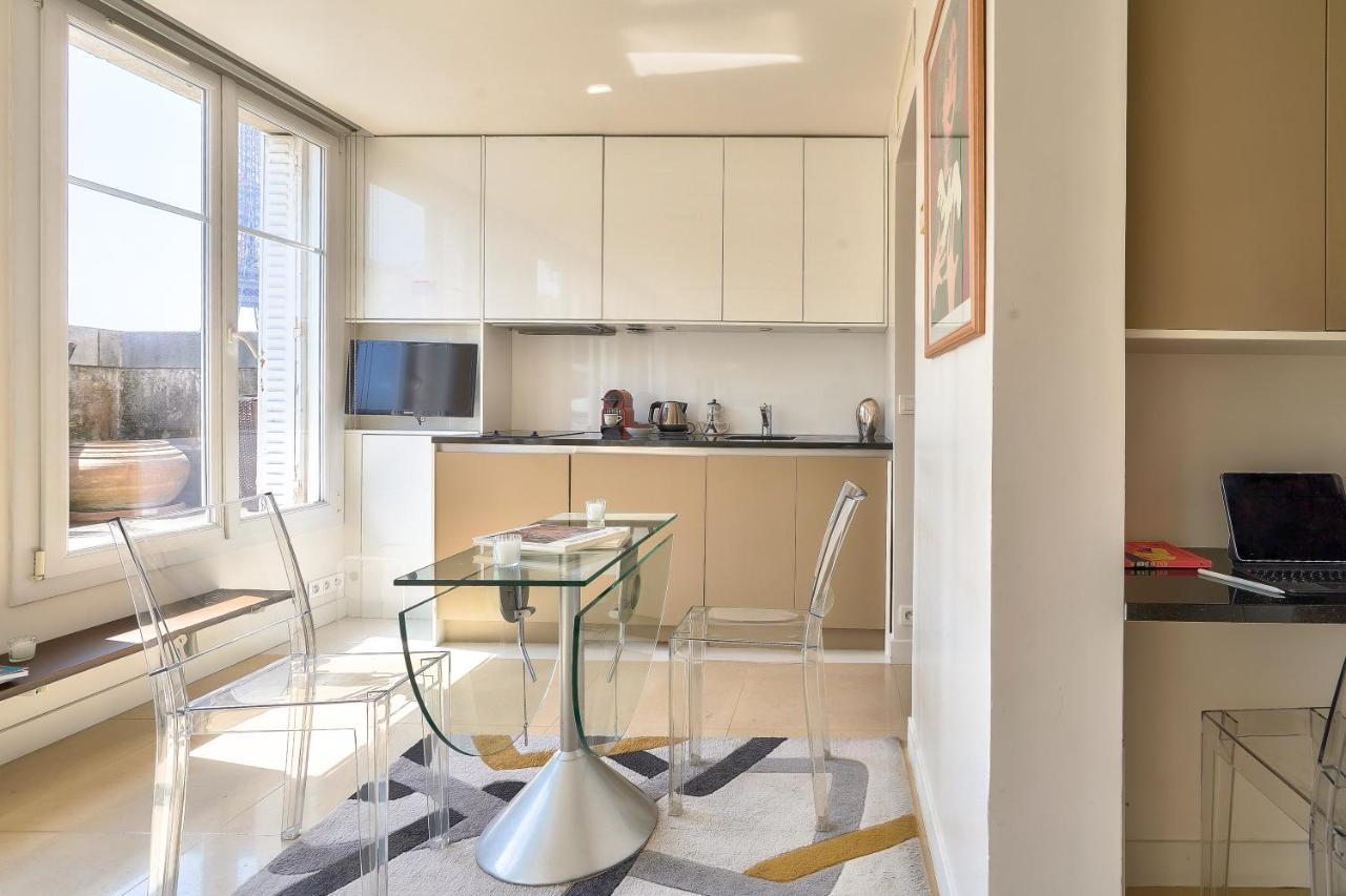 Designed Studio With Ac-Terrasse Vue Tour Eiffel Paris Exterior foto